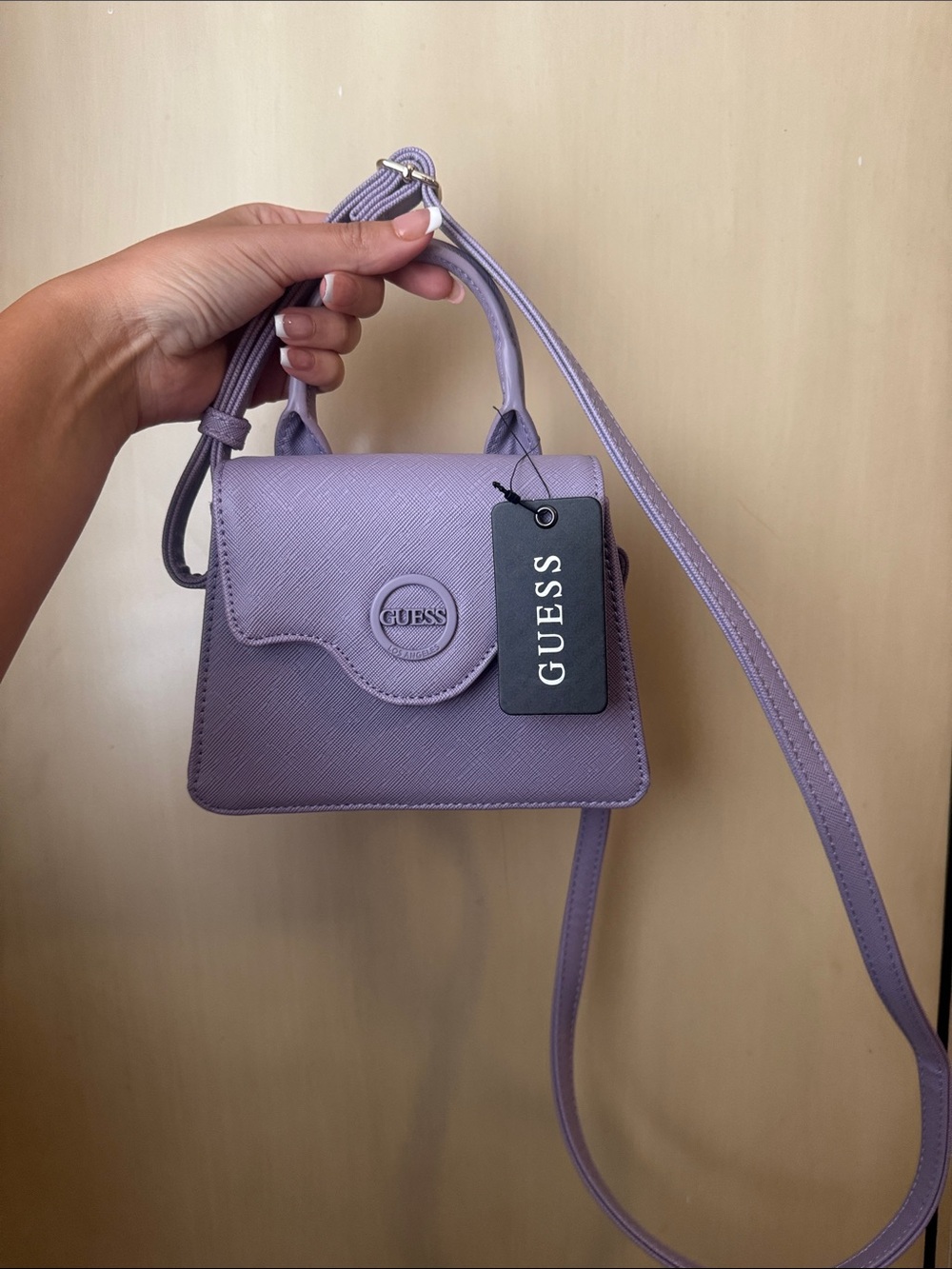 GUESS Lavender Mini Crossbody Bag